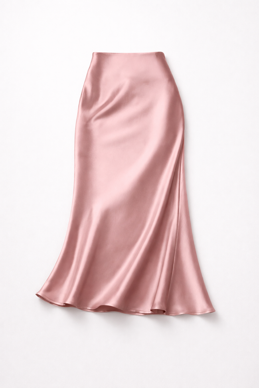 Sunday Elegance Satin Skirt
