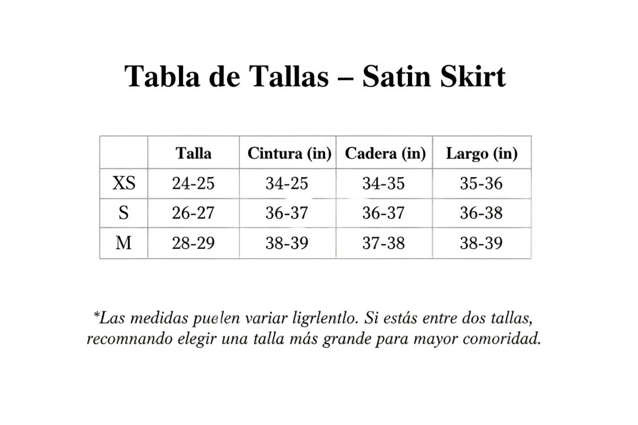 Sunday Elegance Satin Skirt