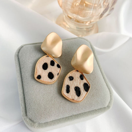 Sterling Silver Leopard Earrings