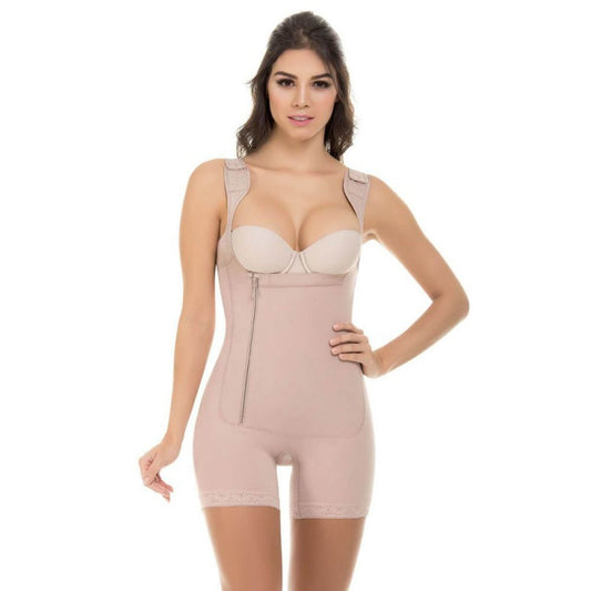Body Moldeador con Encaje y Cremallera Lateral – Control de Abdomen y Cintura