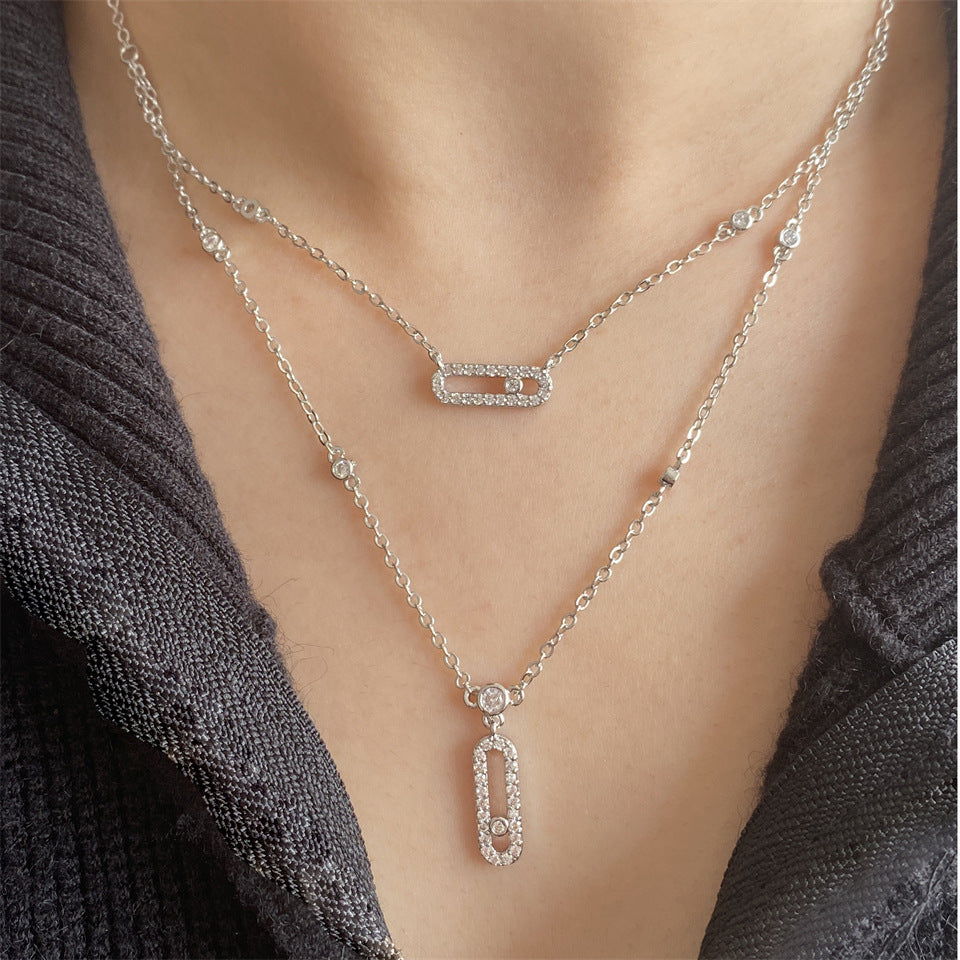 Oval Pin Necklace