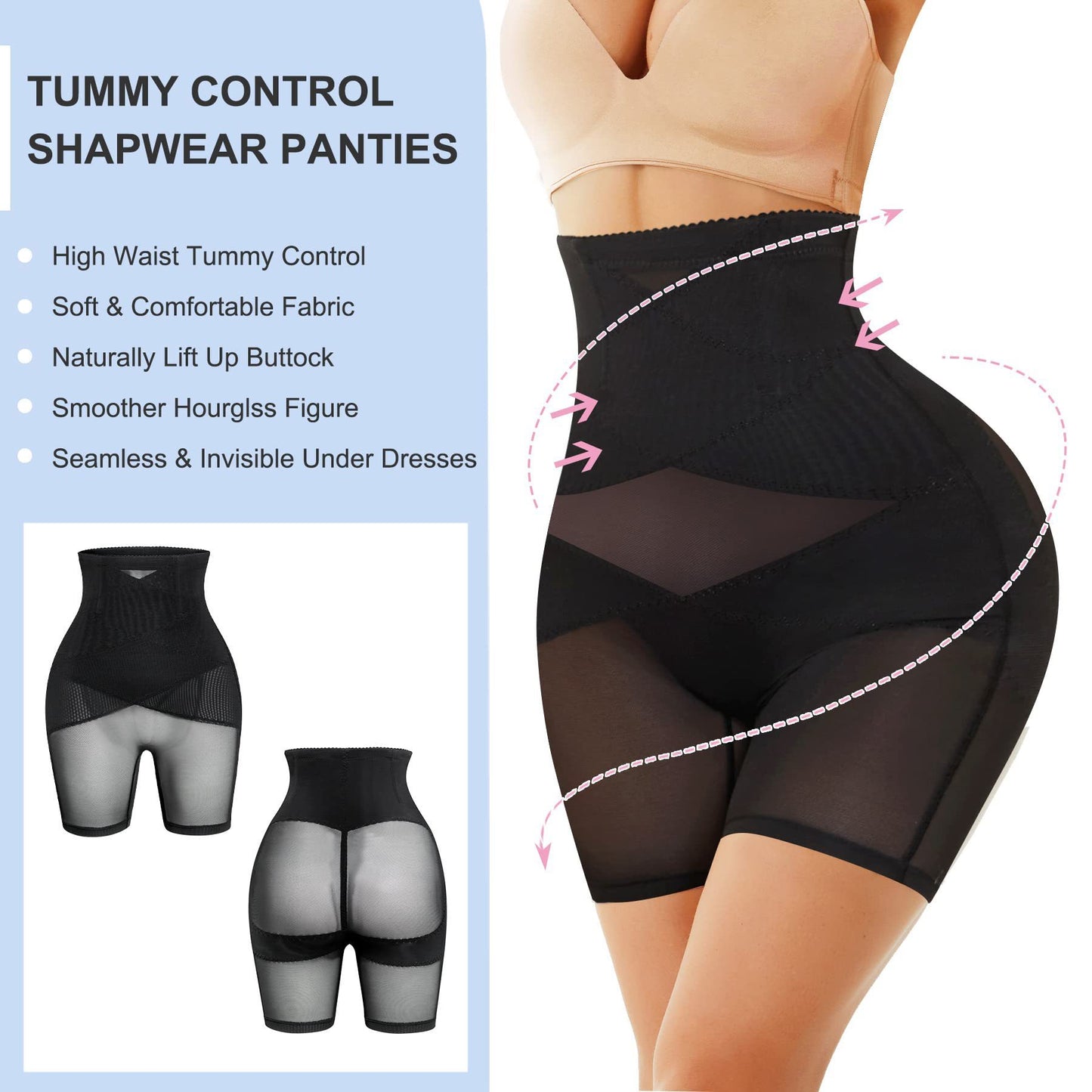 Short Moldeador Invisible – Cintura Alta y Levanta Glúteos
Moldea tu figura sin marcar y con total comodidad.
