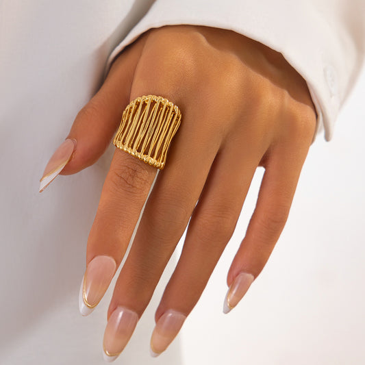 Wide Woven Ring