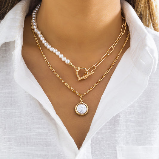 Pearl Double Layer Necklace