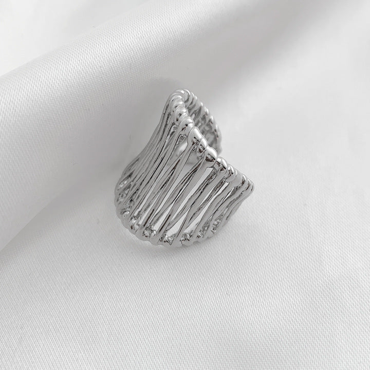 Wide Woven Ring