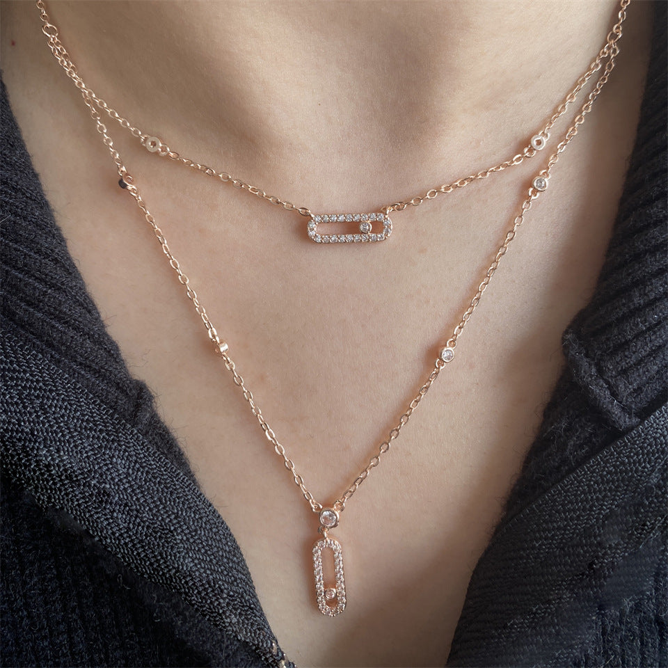 Oval Pin Necklace