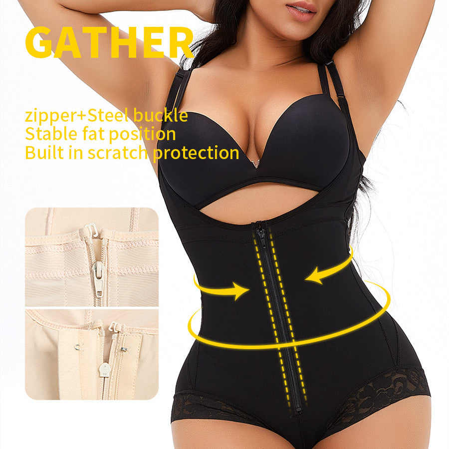 Faja Moldeadora Premium con Cierre – Control de Abdomen y Levantamiento de Glúteos